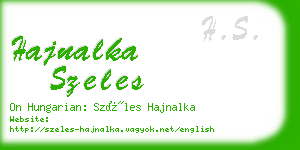 hajnalka szeles business card